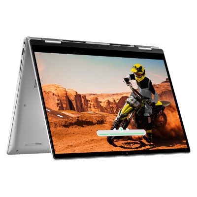 Laptop Văn Phòng Dell ins 7435 2in1 Ryzen 5-7530U 8G SSD512 VGA AMD Màn 14.0FHD Cảm Ứng Win-11 Vỏ Nhôm Xám Xanh