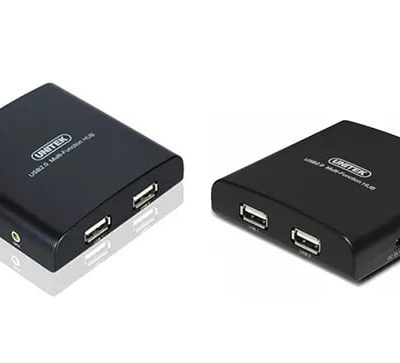 Hub USB 2.0 2 Ports + 2 PS2 + MIC-SPK Unitek Y-2091