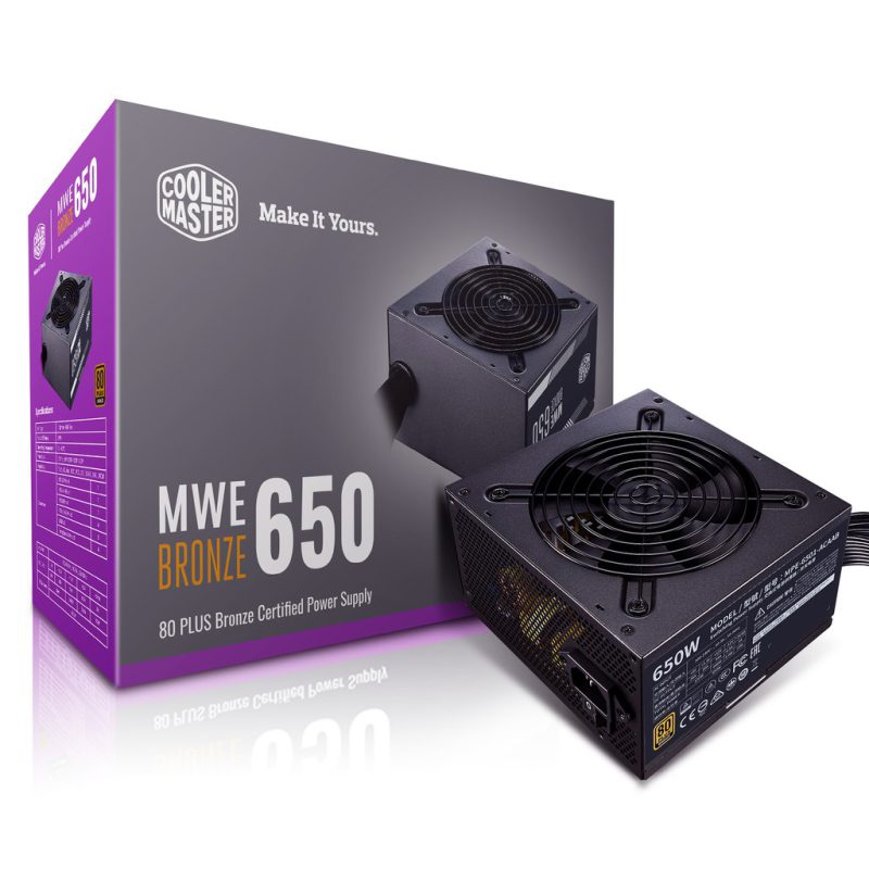 Nguồn CoolerMaster MWE 650W Bronze V3 230V 80 Plus