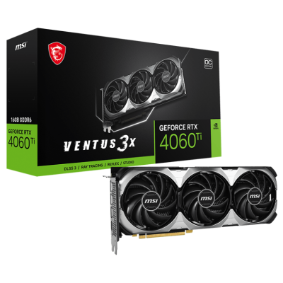 Card màn hình VGA MSI GeForce RTX 4060 Ti VENTUS 3X 16GB OC