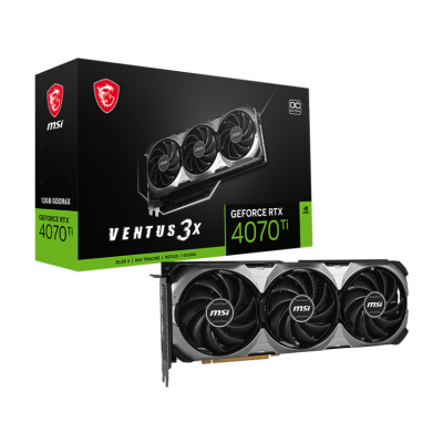 Card màn hình VGA MSI GeForce RTX 4070 Ti VENTUS 3X E1 12G OC
