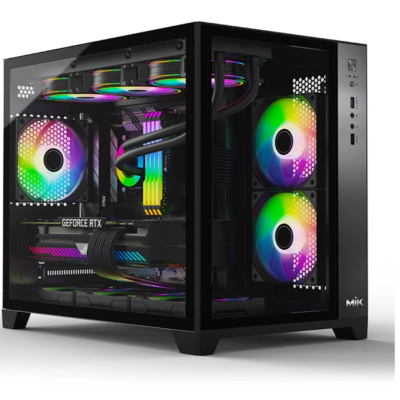 Thùng Máy Case MIK LV12 M - BLACK | Không Fan