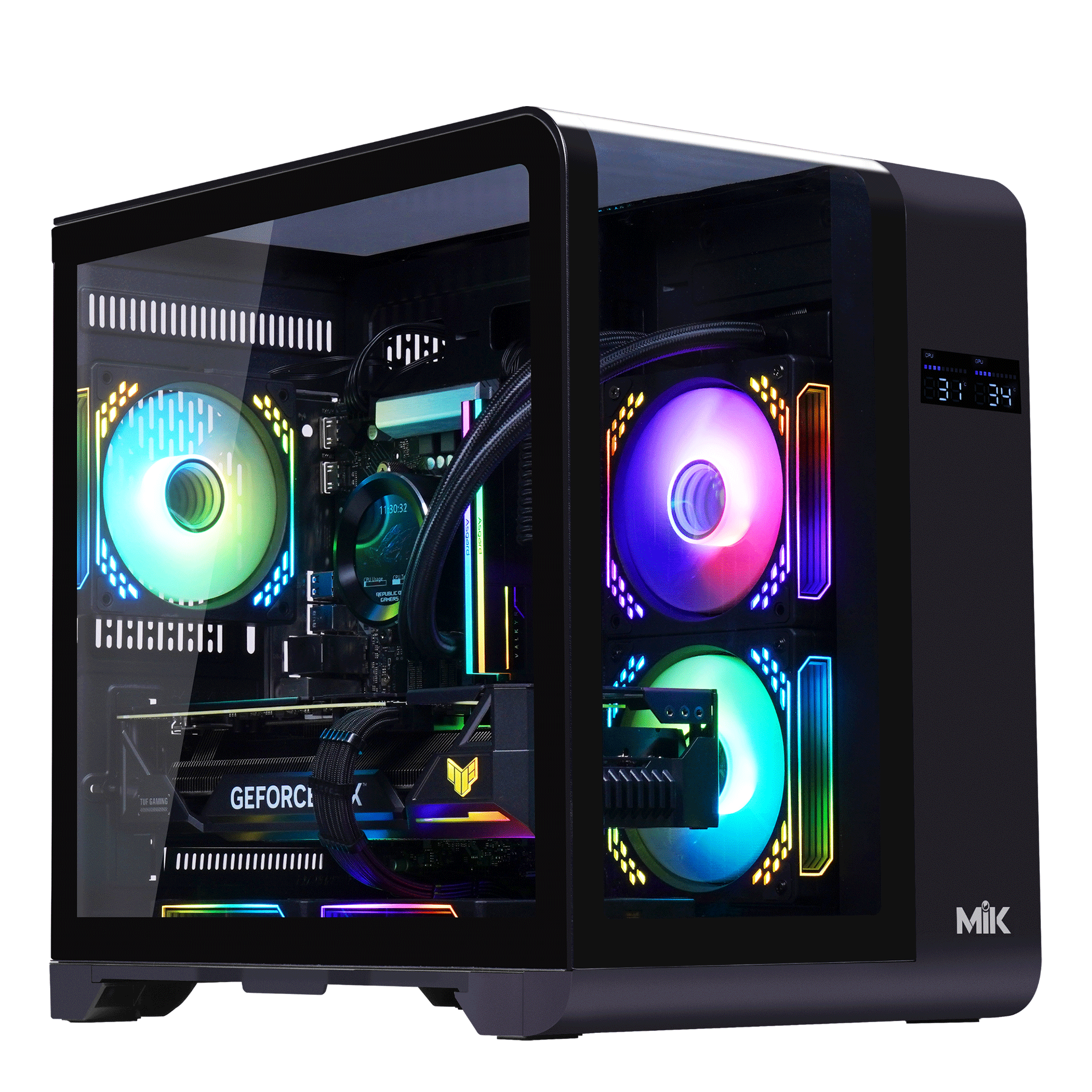 Thùng máy Case Mik Barbatos M 360 - Black | Không kèm fan