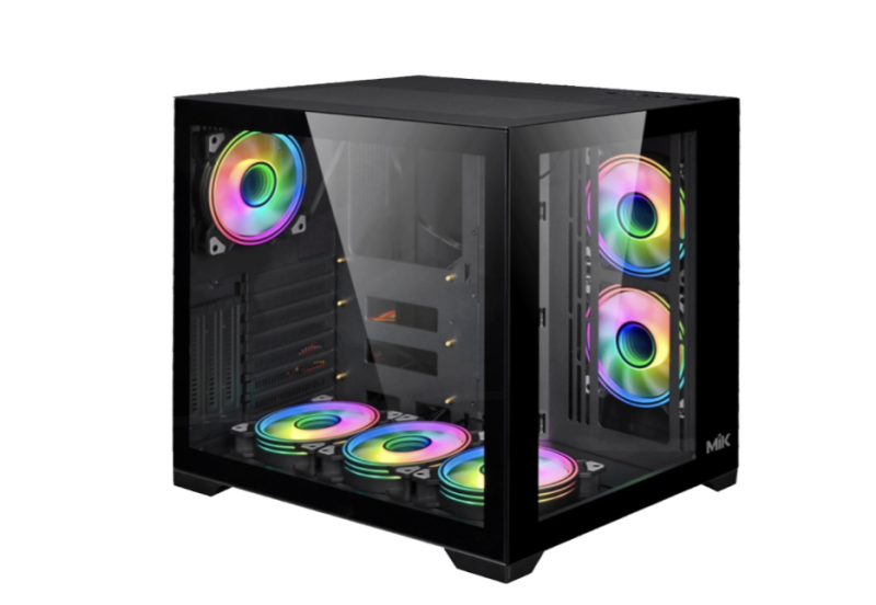 Thùng máy Case Mik LV12 | Đen, Không Fan