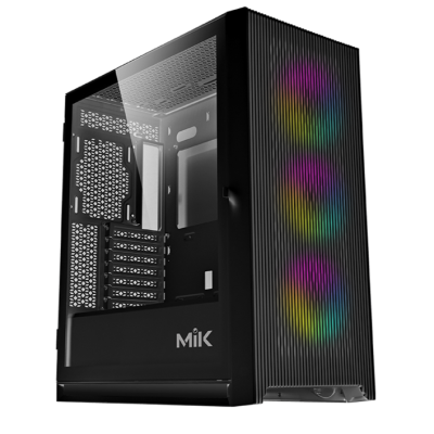 Thùng máy Case MIK STORM 360 Black | Đen