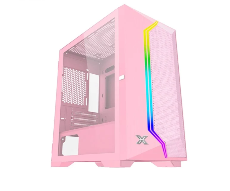 Thùng máy Case Xigmatek Gemini Queen II 3 Fan (EN48380) (Màu Hồng)