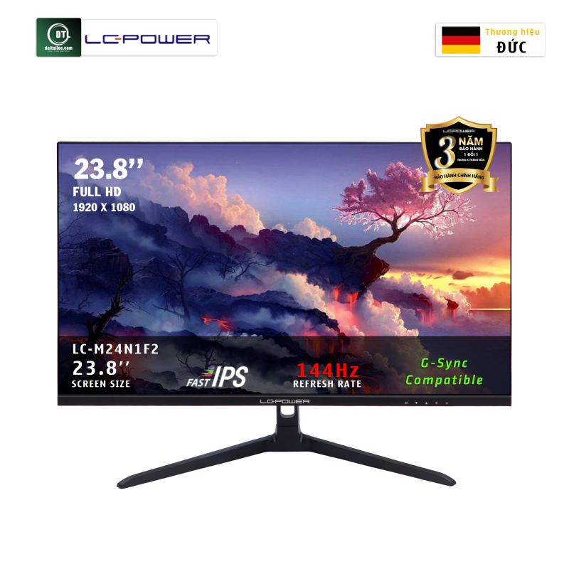 Màn hình LC POWER 24inch LC-M24N1F2 IPS FHD 144Hz