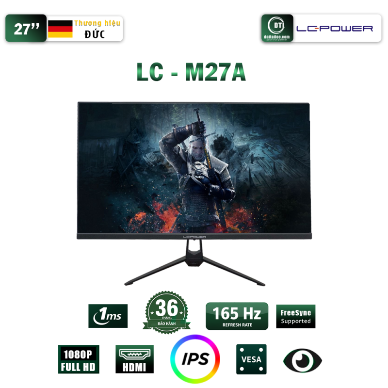 Màn hình LC POWER LC-M27A 27inch FHD IPS 165Hz