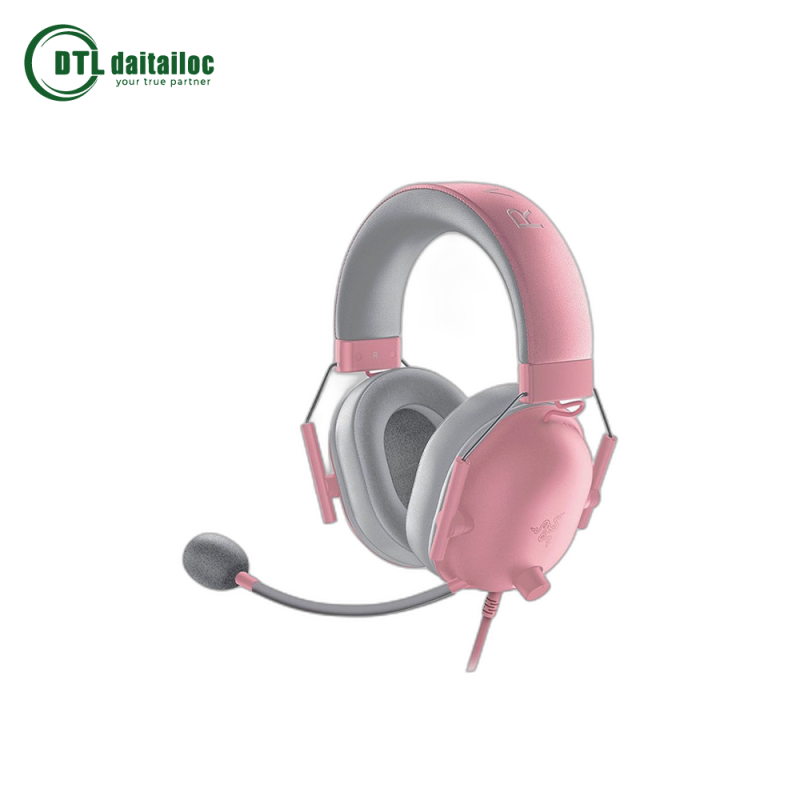 Tai nghe Razer BlackShark V2 X-Wired Gaming Headset-Hồng(Quartz)