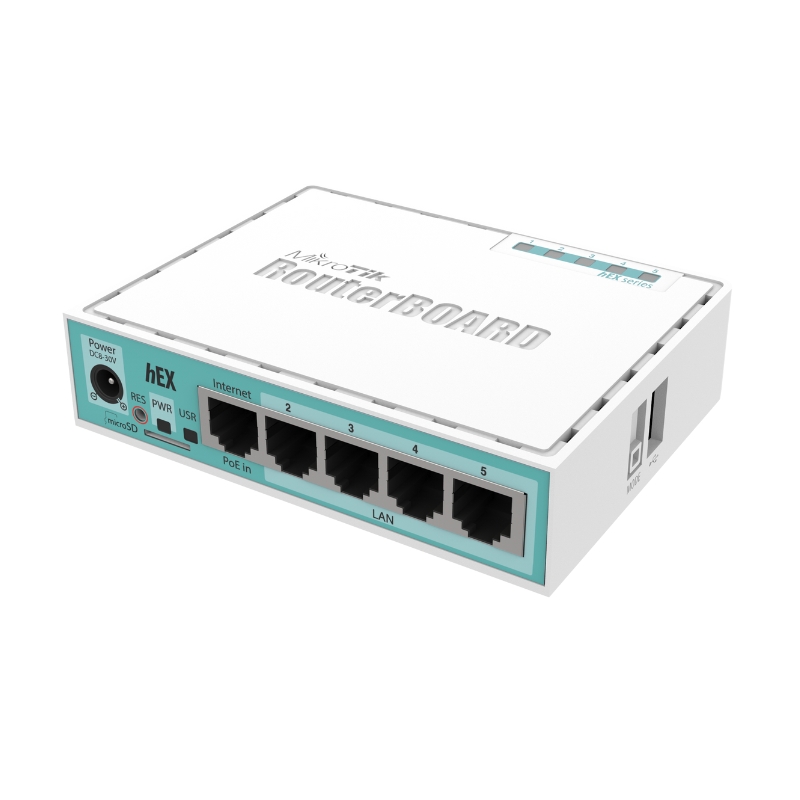 Thiết bị cân bằng tải Router MikroTik RB750Gr3 (hEX), chịu tải 80 - 100 use