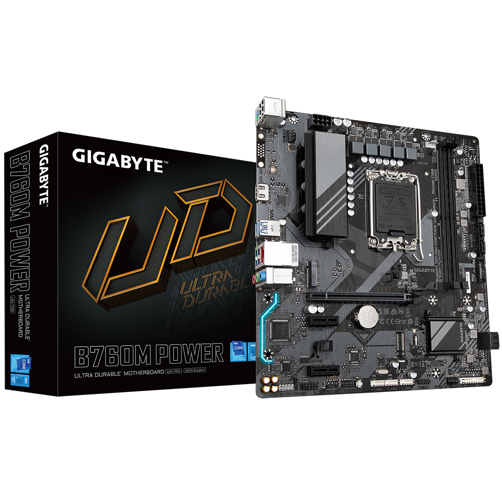 Mainboard Gigabyte B760M POWER (rev. 1.0) | Intel B760, 1700, Micro ATX