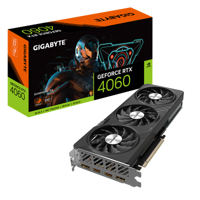 Card màn hình VGA GIGABYTE GeForce RTX 4060 GAMING OC 8GB (GV-N4060GAMING OC-8GD)