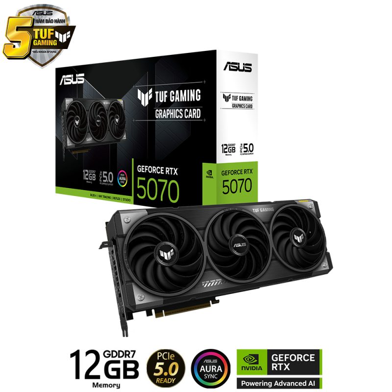 Card màn hình VGA Asus TUF Gaming RTX 5070 12GB GDDR7